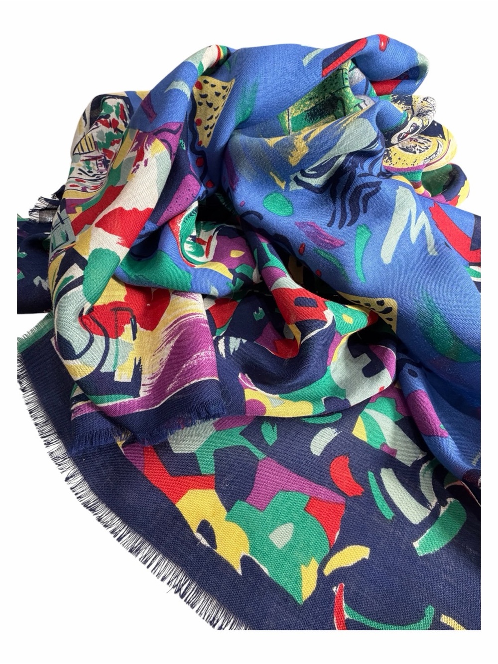 Fendi Y2K Scarf Shawl Colorful Foulard Scarf Shawl Vintage Archival Y2K 1990s